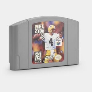 VTG Nintendo Original N64 NFL Quarterback Club 99 Video Game Gray Y2K Tested